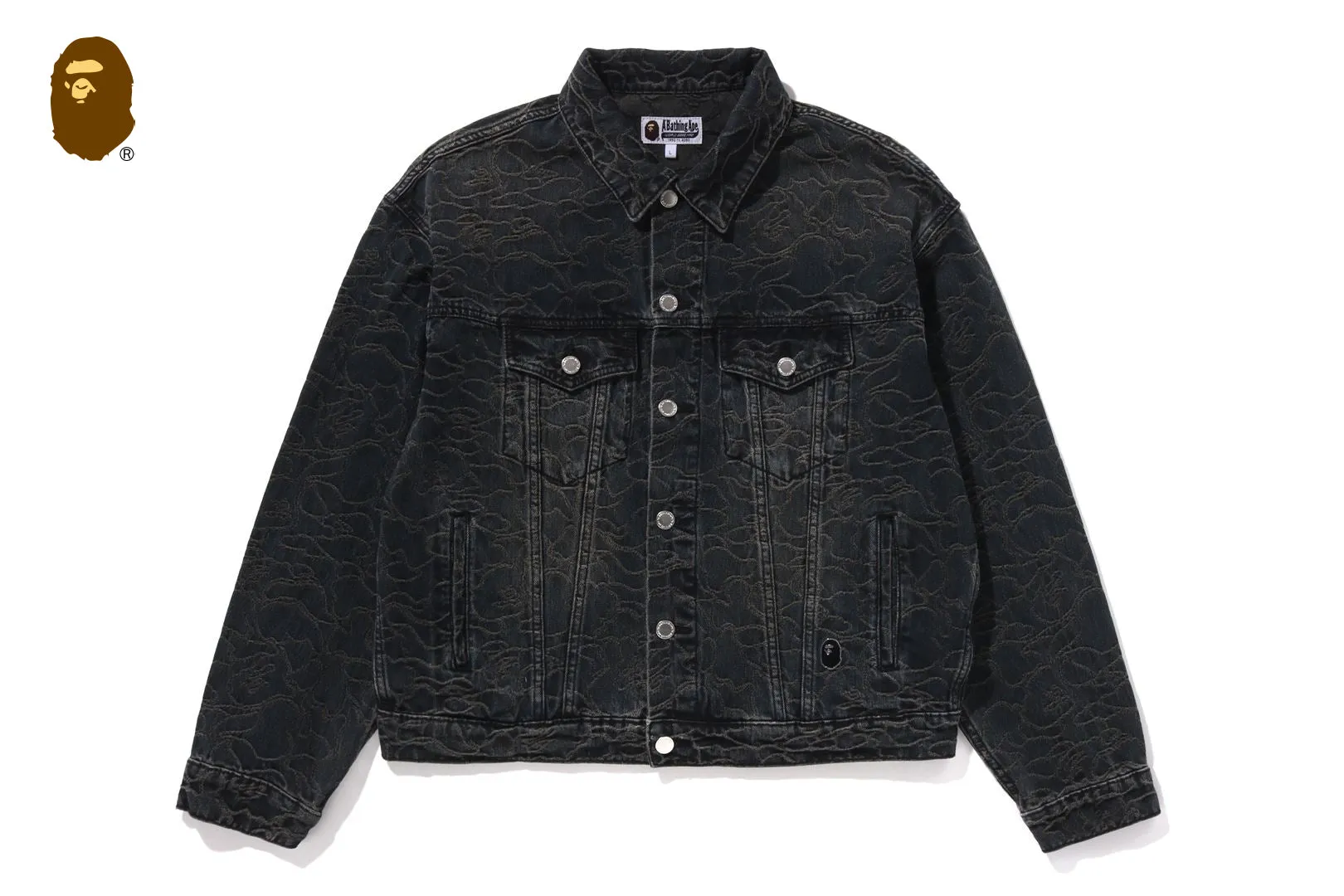 LINE CAMO JACQUARD 13OZ DENIM JACKET sold by Bape product image thumbnail 5