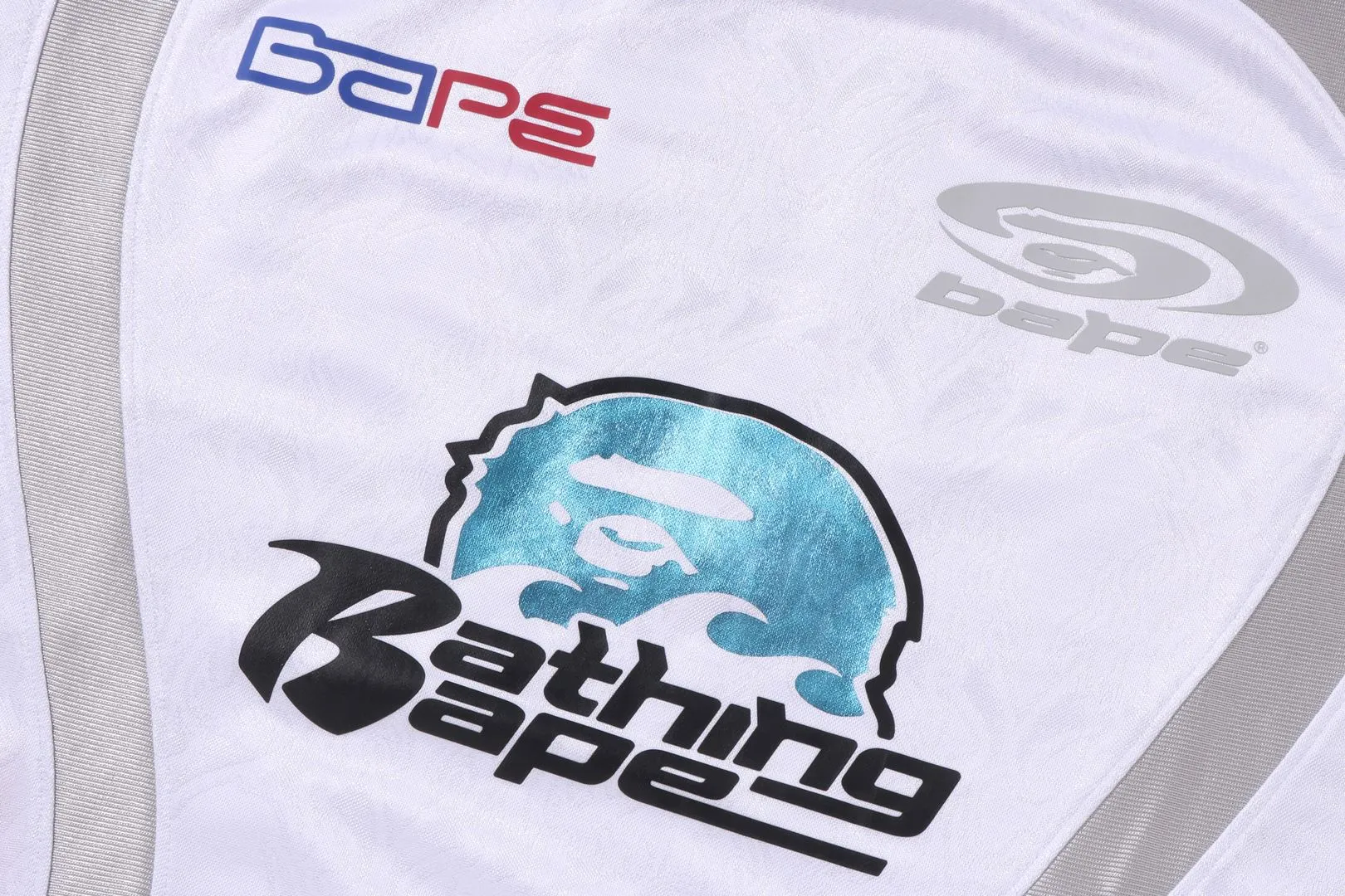 FLAME PATTERN MULTILOGO RELAXED FIT FOOTBALL JERSEY sold by Bape product image thumbnail 3