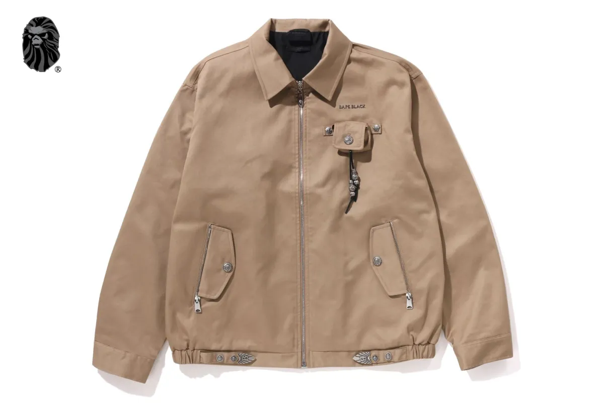 BAPE BLACK ORNAMENT AIRPOD HARRINGTON JACKET sold by Bape