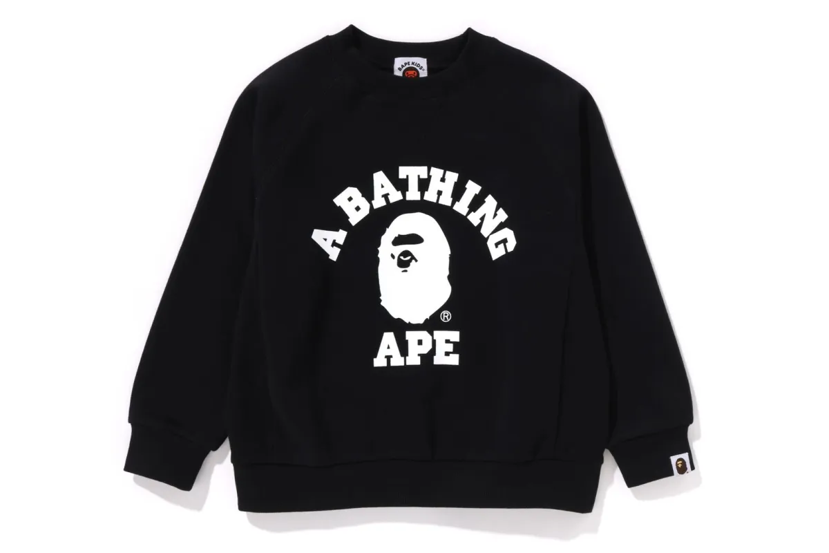 COLLEGE RELAXED FIT CREWNECK S sold by Bape
