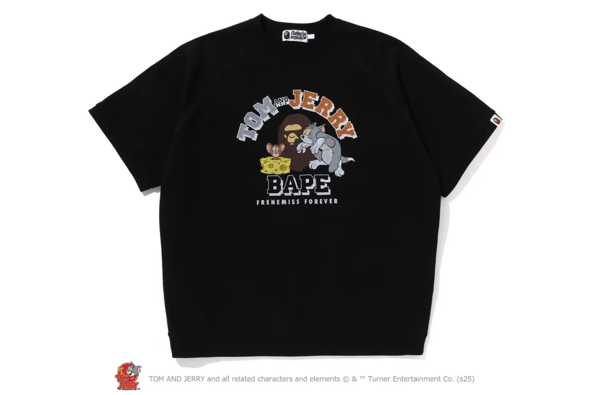 【 BAPE X TOM AND JERRY 85TH 】RELAXED FIT SWEAT TEE sold by Bape
