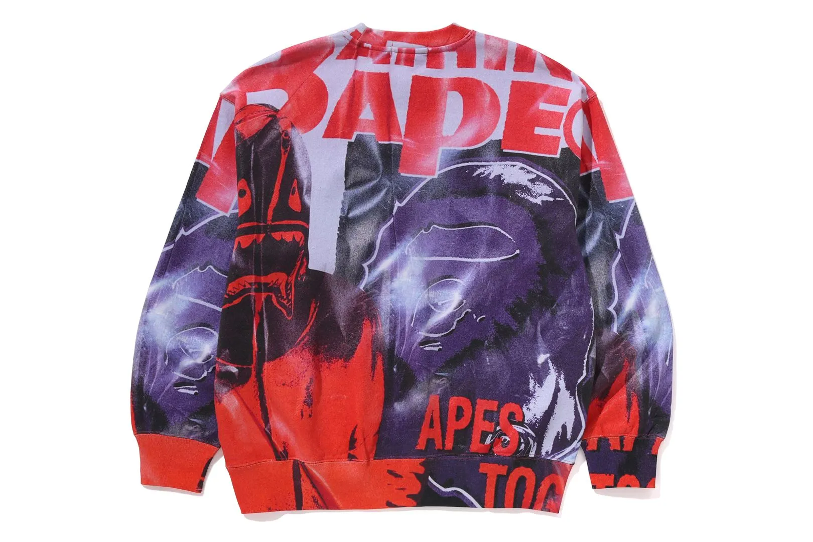 OVERPRINT RELAX FIT CREWNECK SWEATSHIRT sold by Bape product image thumbnail 2