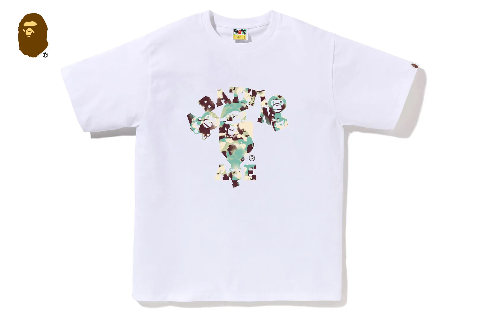 MAP CAMO COLLEGE MILO TEE sold by Bape product image thumbnail 5
