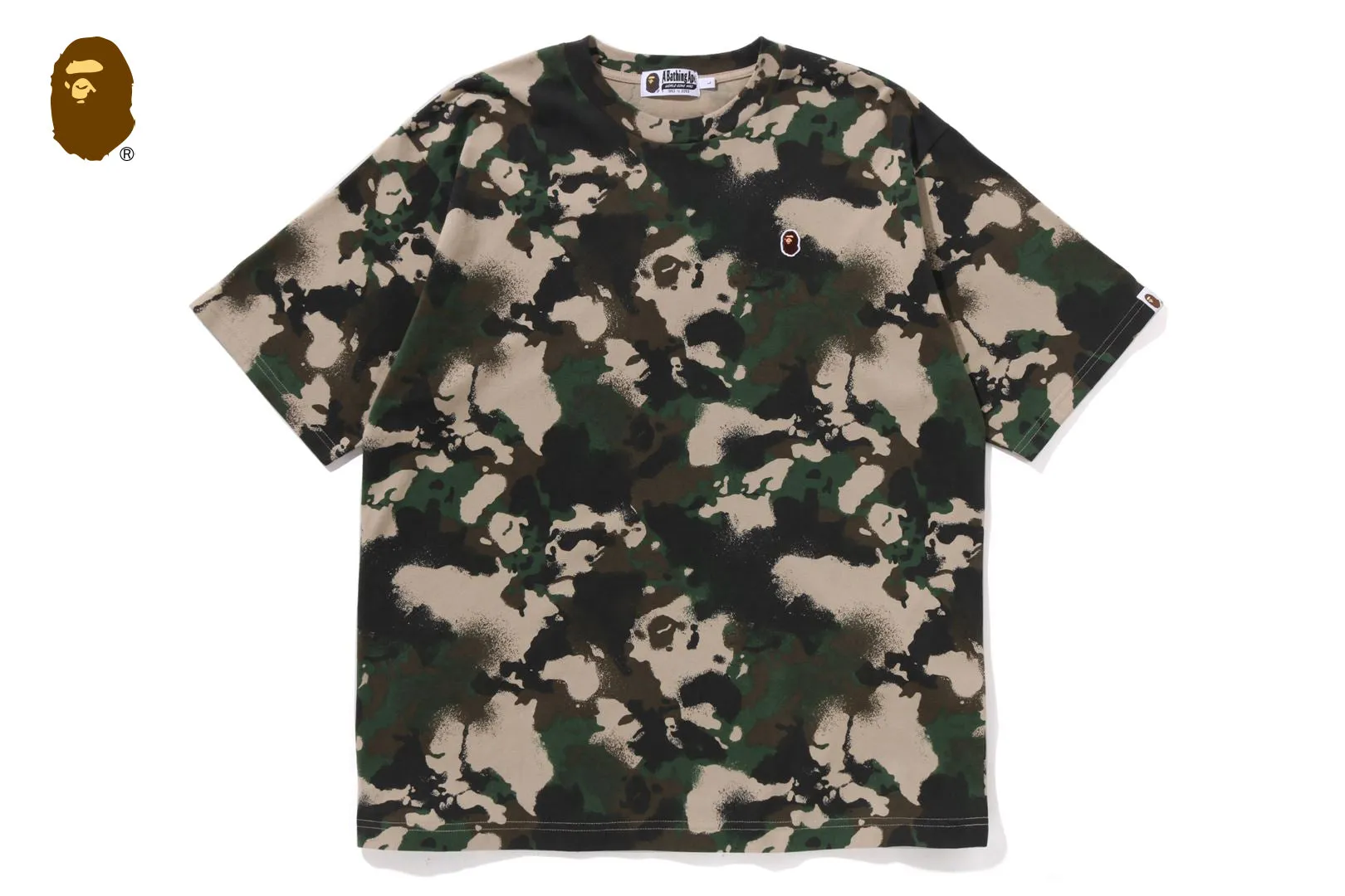 MAP CAMO APE HEAD ONE POINT RELAXED FIT TEE sold by Bape product image thumbnail 4