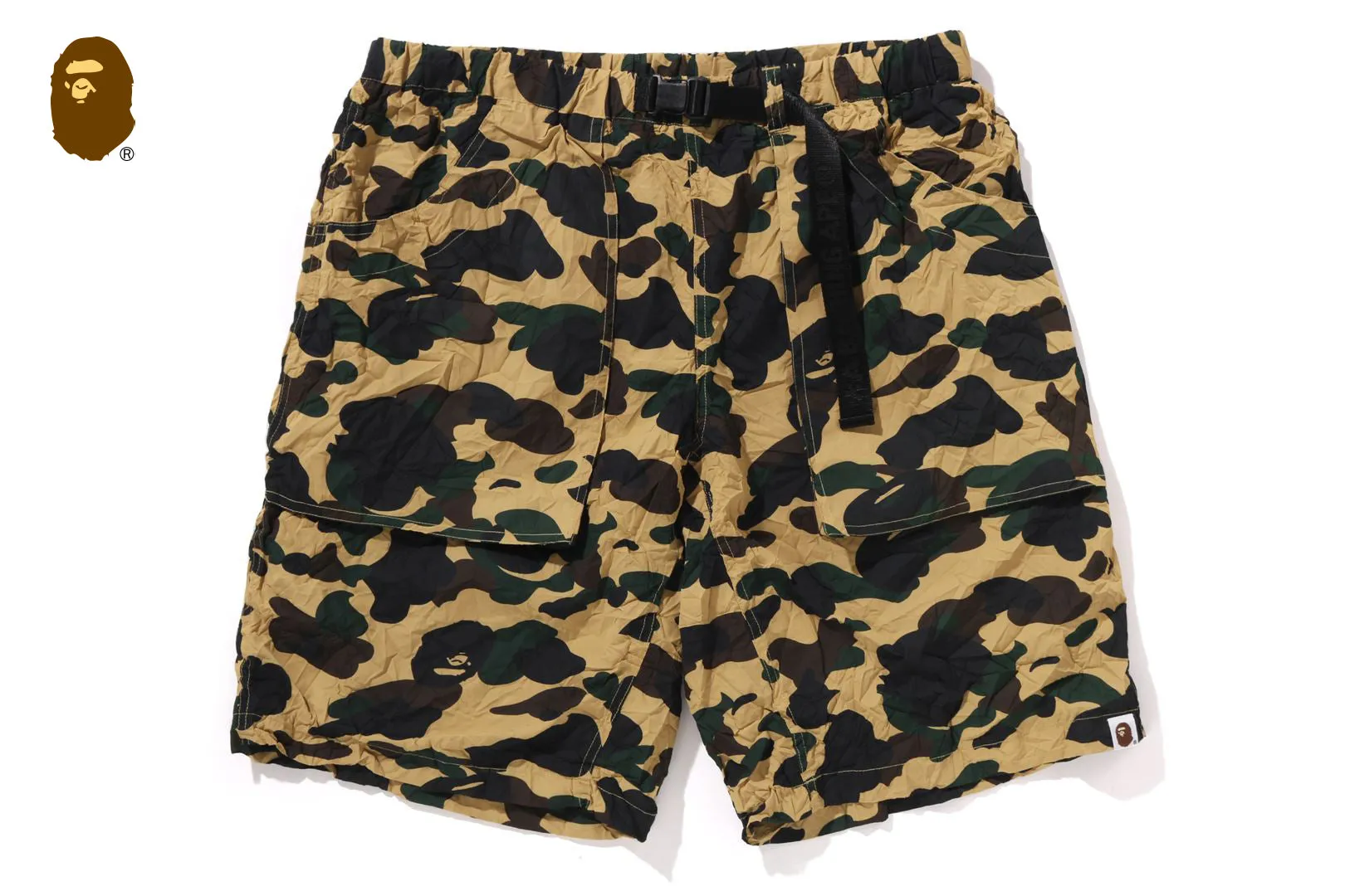CRINKLE EFFECT 1STCAMO REGULAR FIT CLIMBING SHORTS sold by Bape product image thumbnail 4