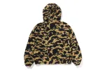 CRINKLE EFFECT 1ST CAMO HALF ZIP HOODIE JACKET sold by Bape