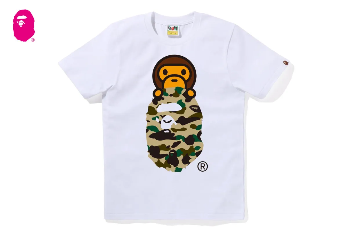 1ST CAMO MILO ON APE HEAD TEE sold by Bape