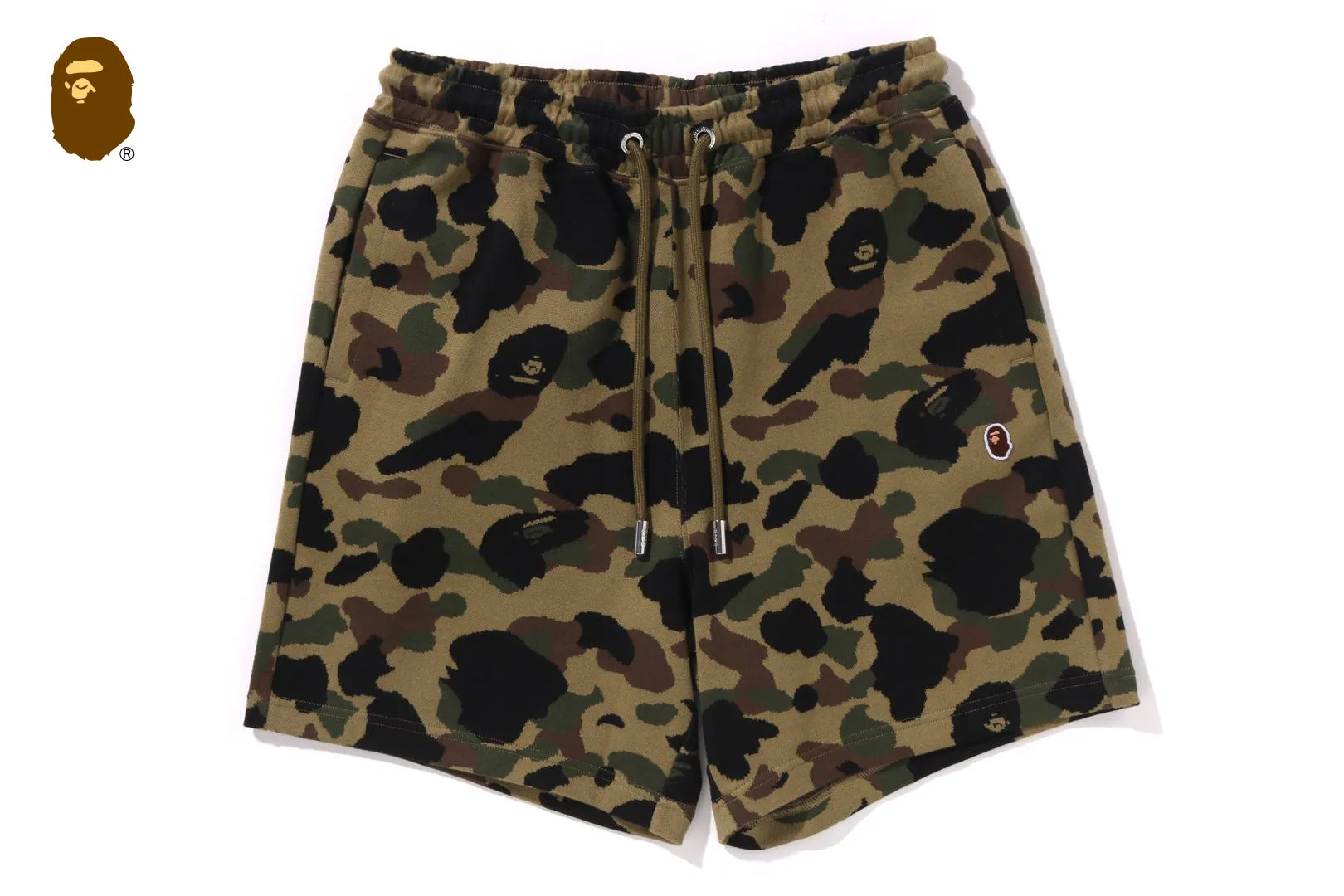 1ST CAMO JACQUARD ONE POINT RELAXED FIT SWEAT SHORTS sold by Bape product image thumbnail 4
