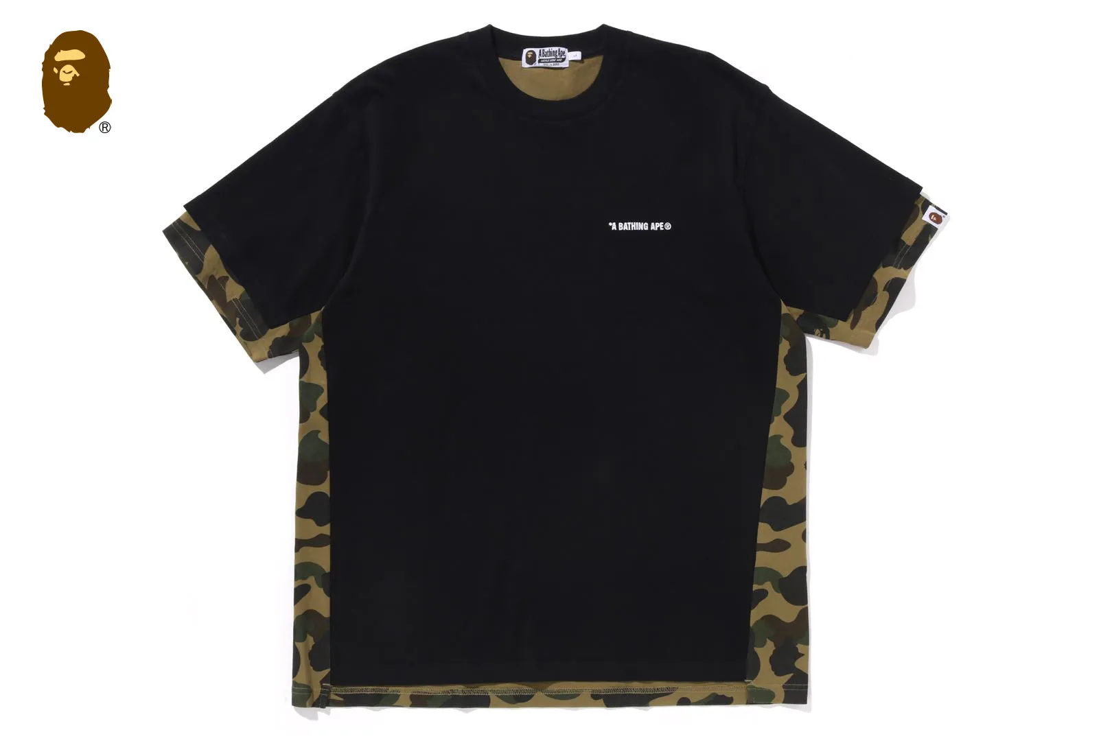 1ST CAMO HEAVY WASHED BLOCKING RELAXED FIT TEE sold by Bape product image thumbnail 4