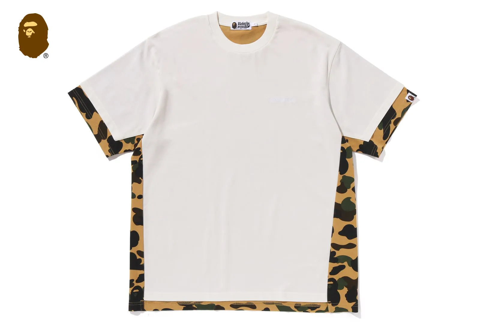 1ST CAMO HEAVY WASHED BLOCKING RELAXED FIT TEE sold by Bape