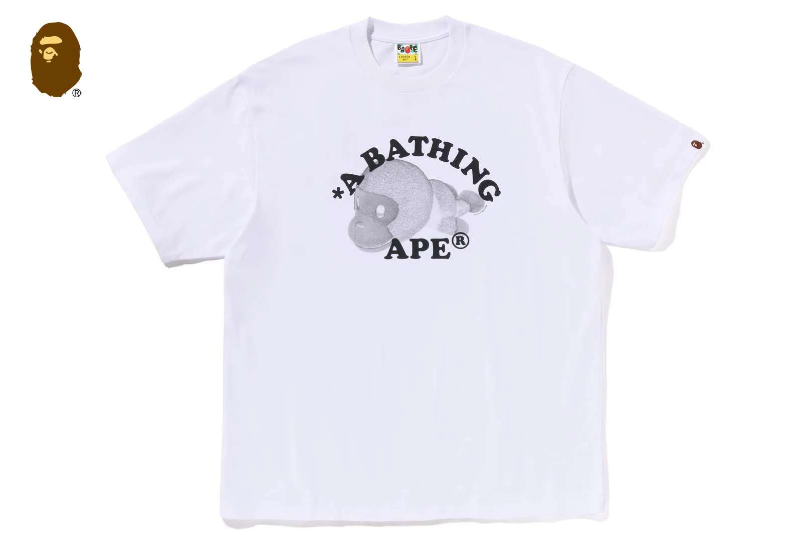 MILO COLLEGE RELAXED FIT TEE sold by Bape