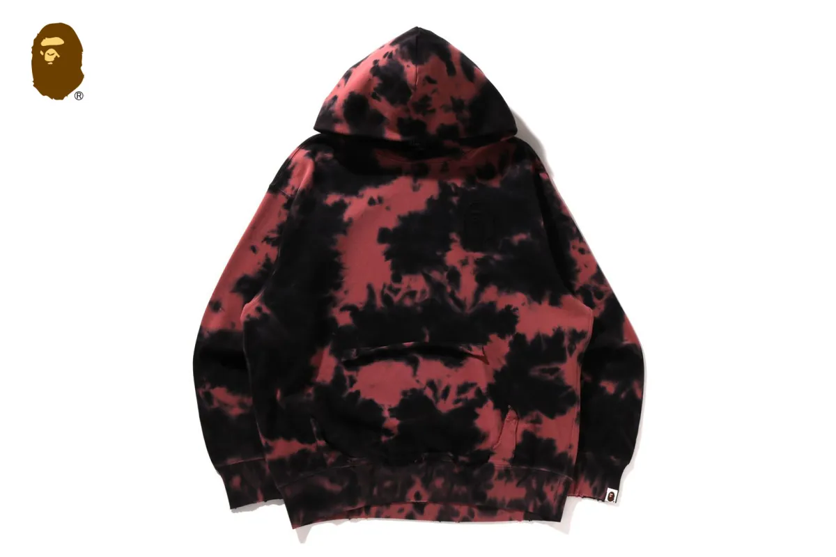 DESTROYED BLEACH LOGO RELAXED FIT PULLOVER HOODIE sold by Bape