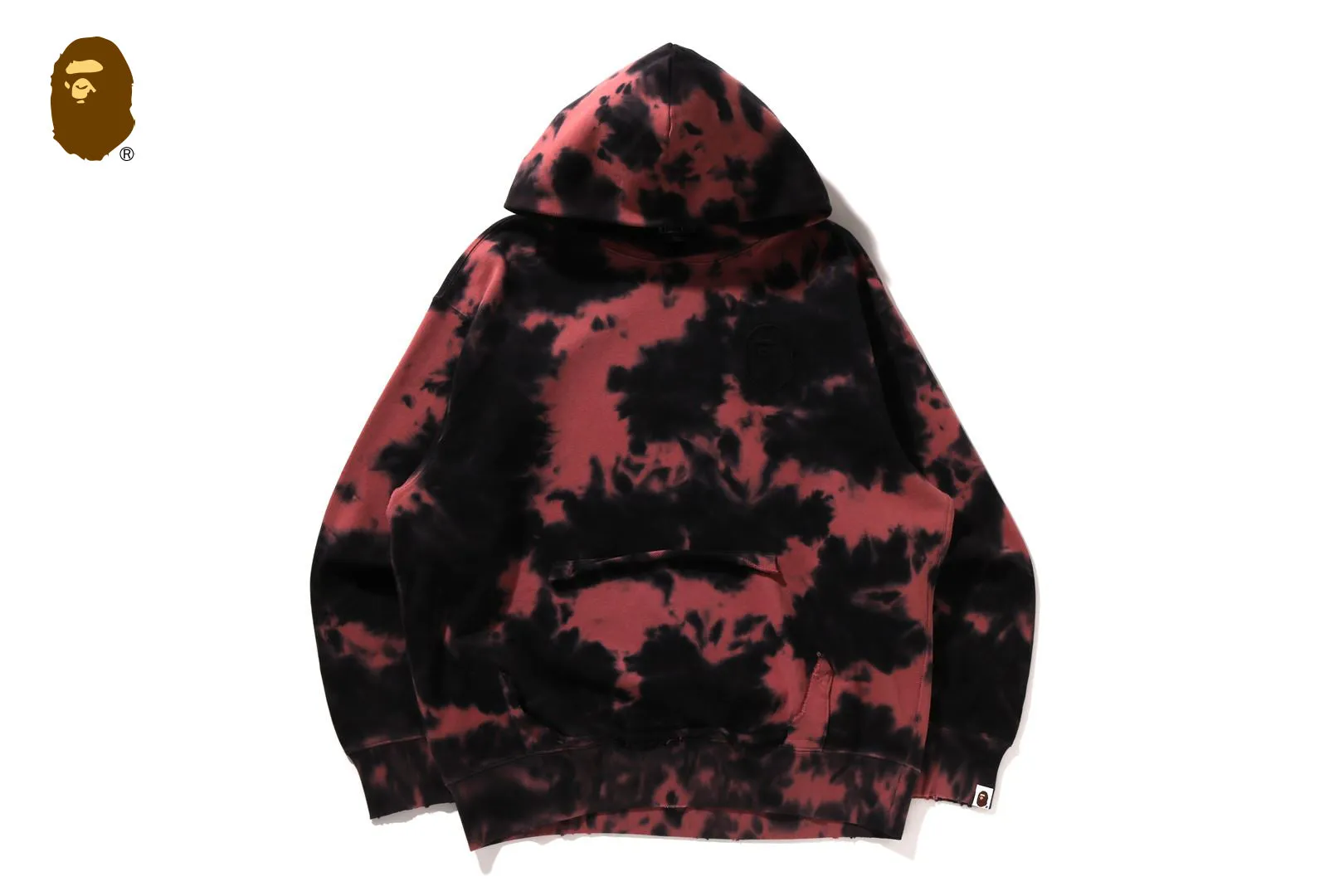 DESTROYED BLEACH LOGO RELAXED FIT PULLOVER HOODIE sold by Bape