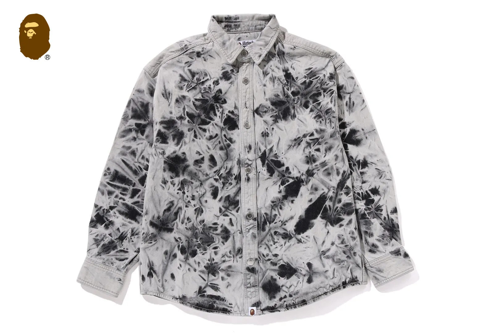 DESTORYED BLEACH BATHING APE LOGO LS SHIRT sold by Bape product image thumbnail 4