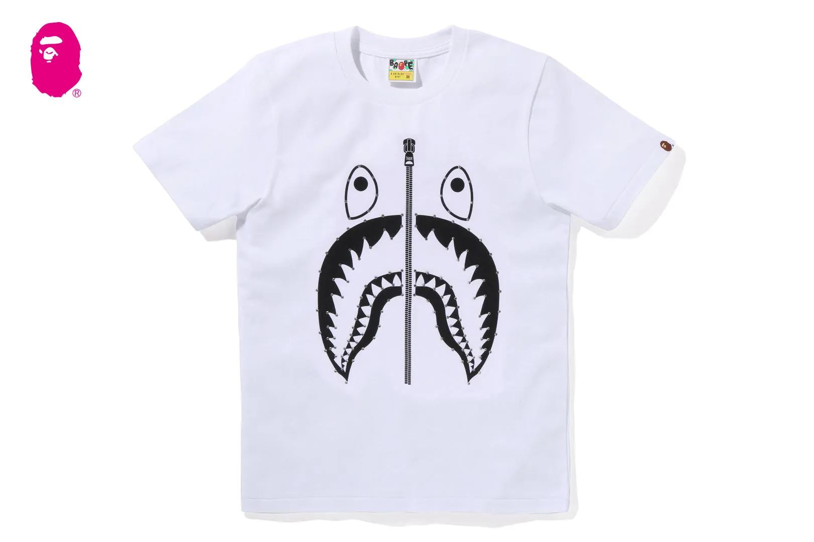 CRYSTAL STONE SHARK TEE sold by Bape