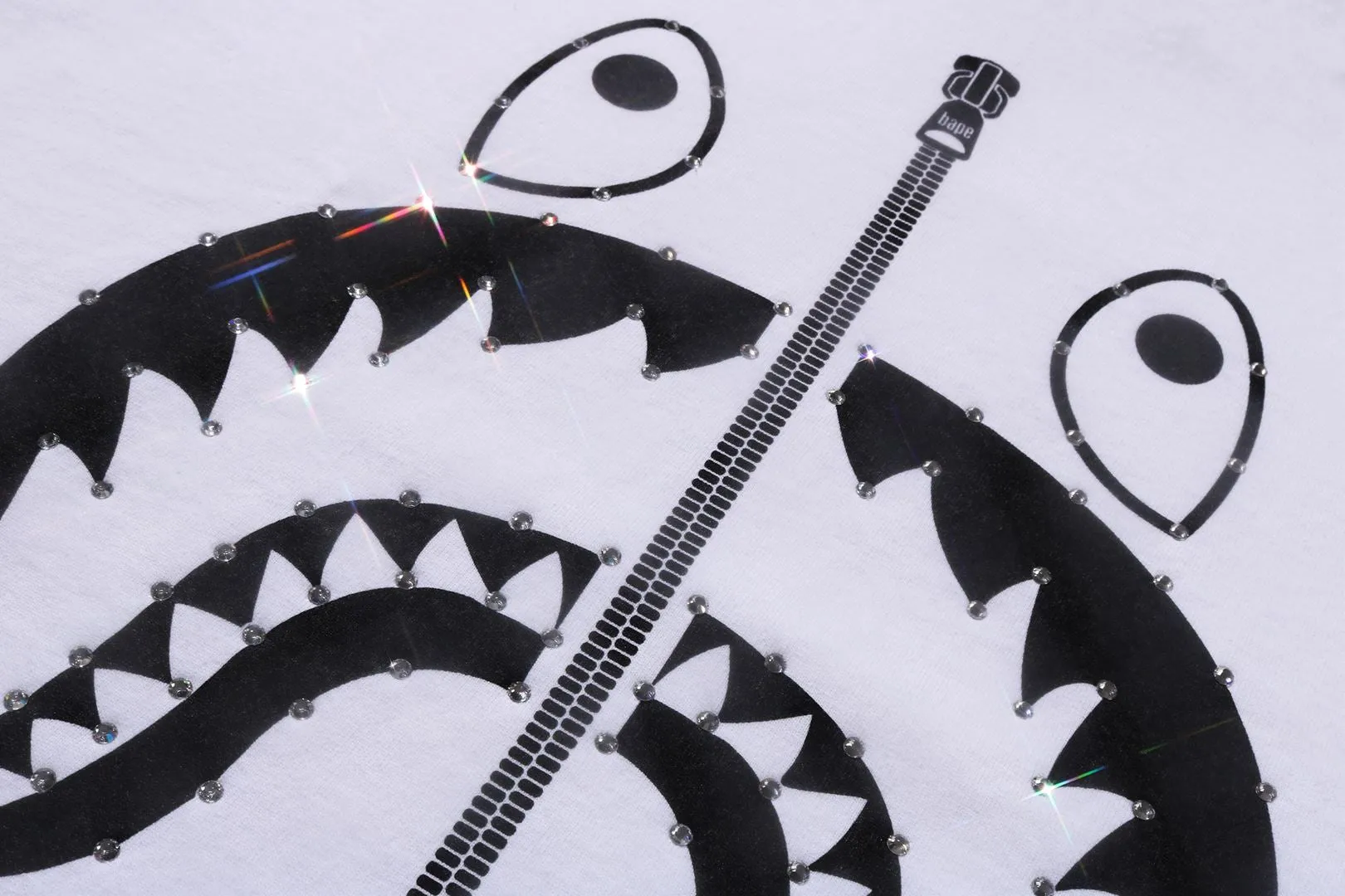 CRYSTAL STONE SHARK TEE sold by Bape product image thumbnail 3