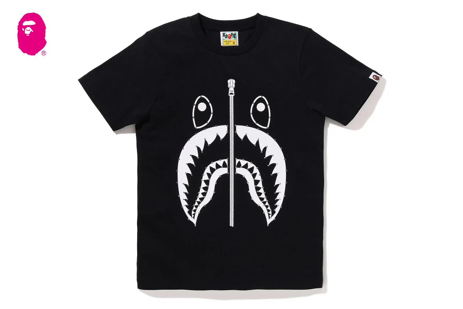 CRYSTAL STONE SHARK TEE sold by Bape product image thumbnail 4