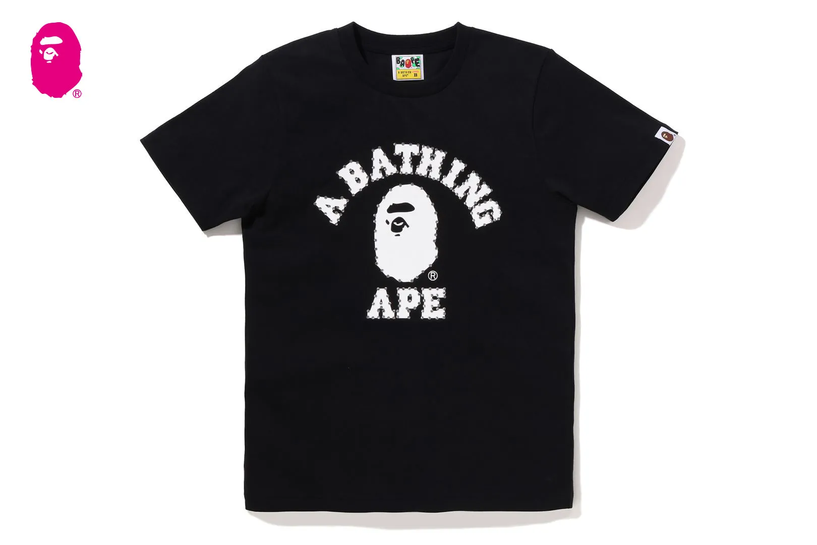 CRYSTAL STONE COLLEGE TEE sold by Bape product image thumbnail 4