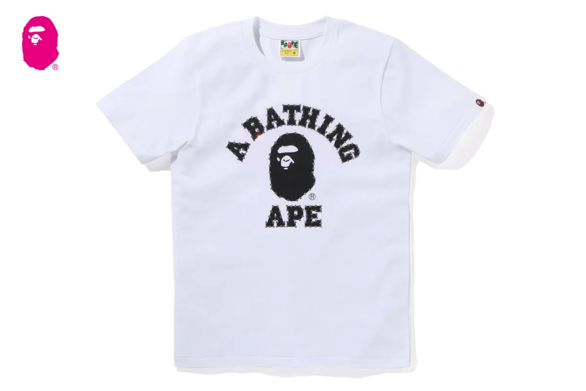 CRYSTAL STONE COLLEGE TEE sold by Bape
