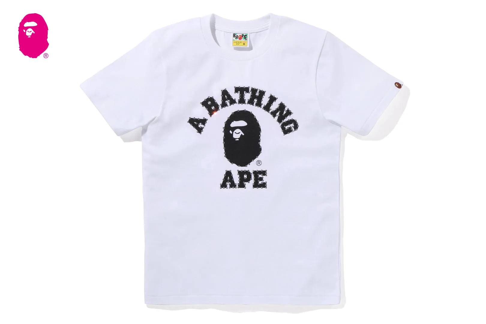CRYSTAL STONE COLLEGE TEE sold by Bape