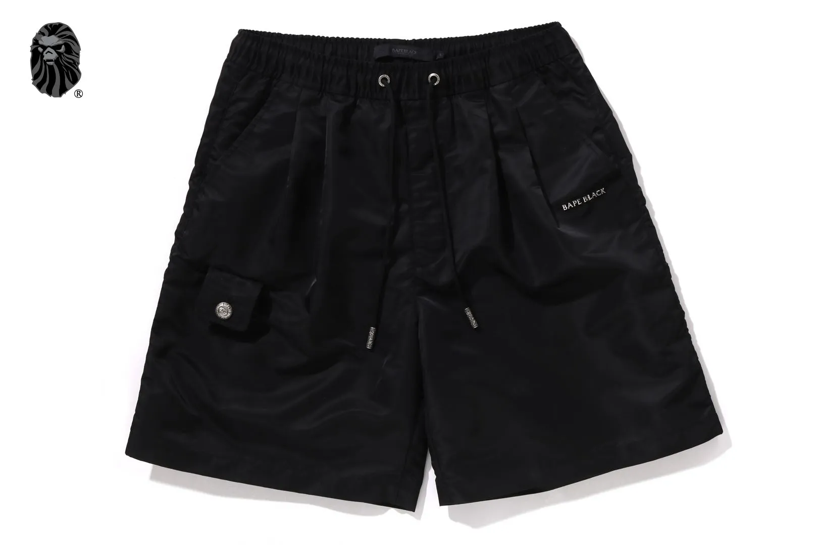 BAPE BLACK NYLON SHORTS sold by Bape
