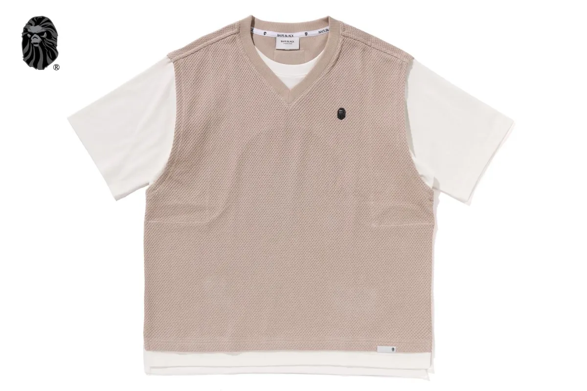 BAPE BLACK HYBRID TEE sold by Bape