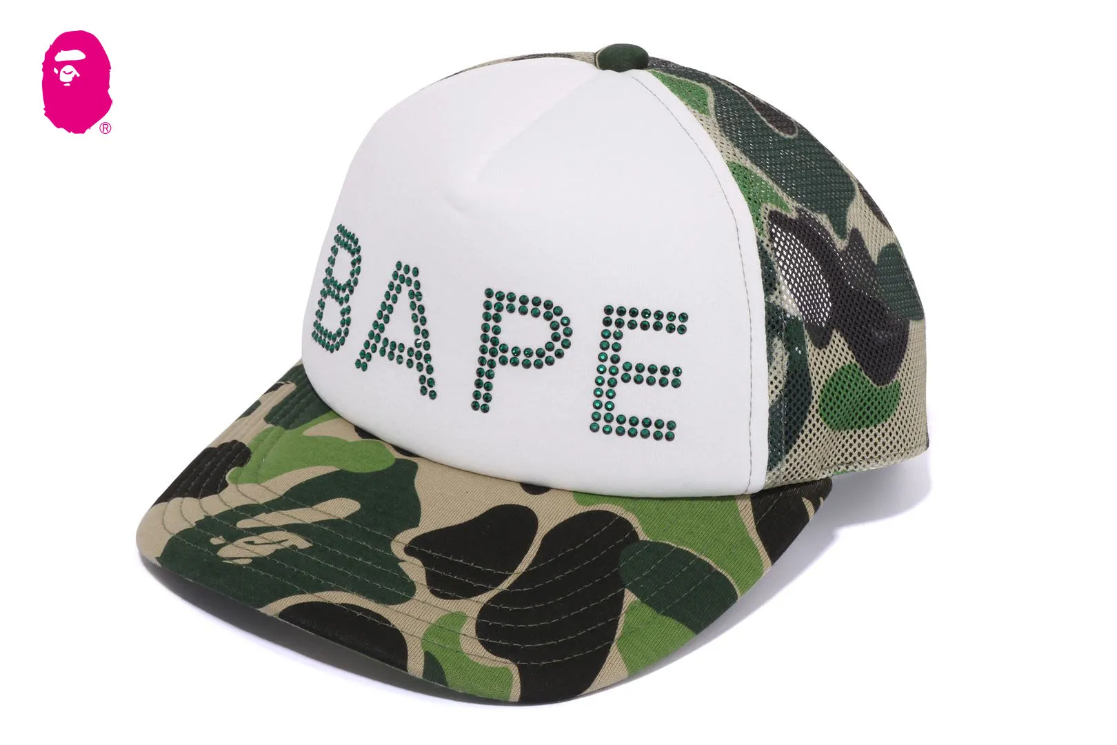 ABC CAMO CRYSTAL STONE MESH CAP sold by Bape product image thumbnail 5