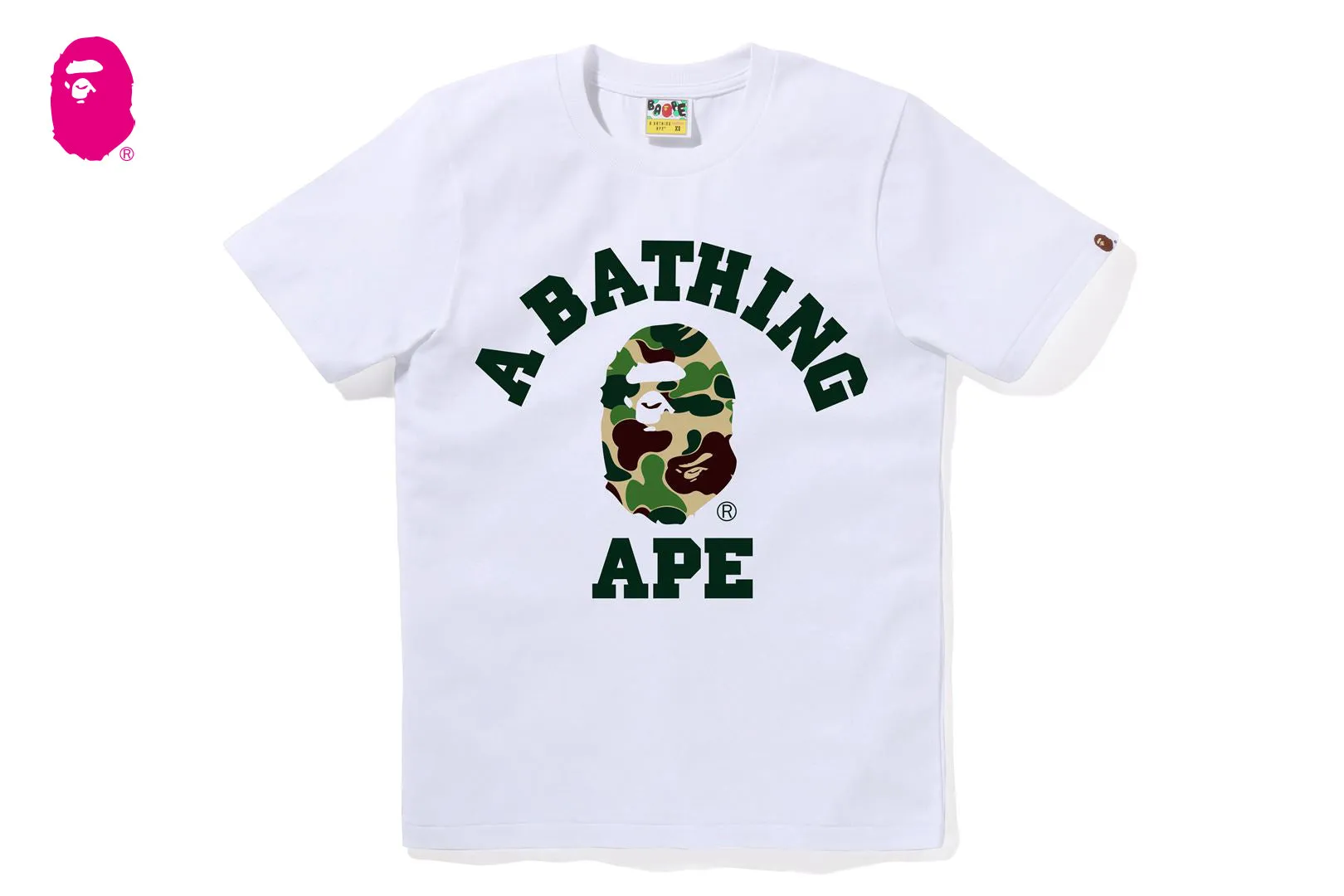 ABC CAMO COLLEGE TEE sold by Bape