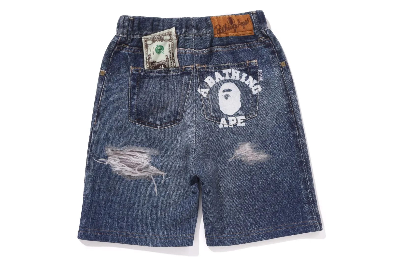 BAPE DENIM PRINT SWEAT SHORTS sold by Bape product image thumbnail 2
