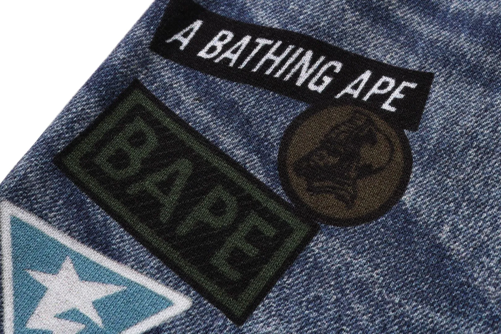 BAPE DENIM PRINT SWEAT SHORTS sold by Bape product image thumbnail 5