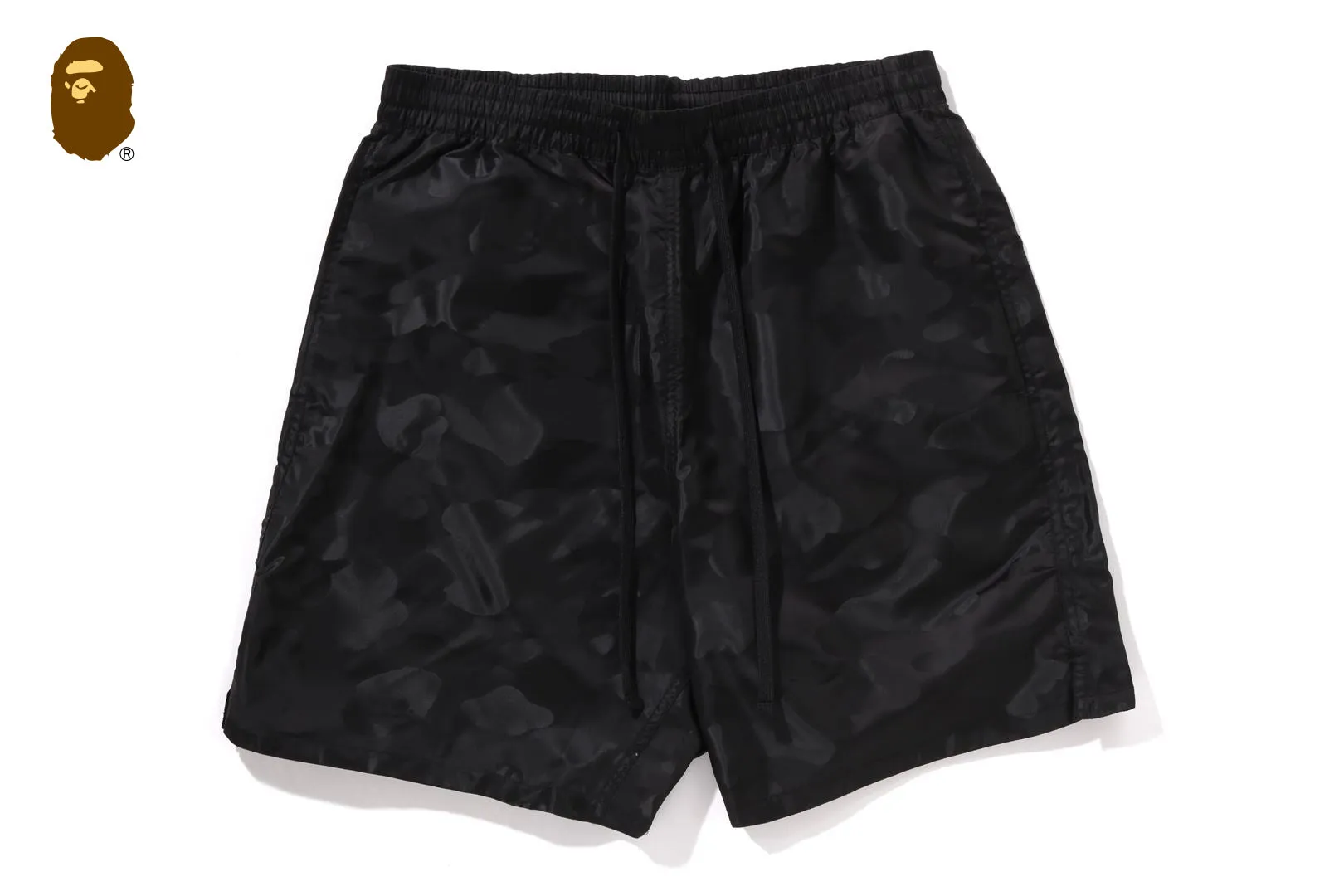 SOLID CAMO BATHING APE LOGO SHORTS sold by Bape