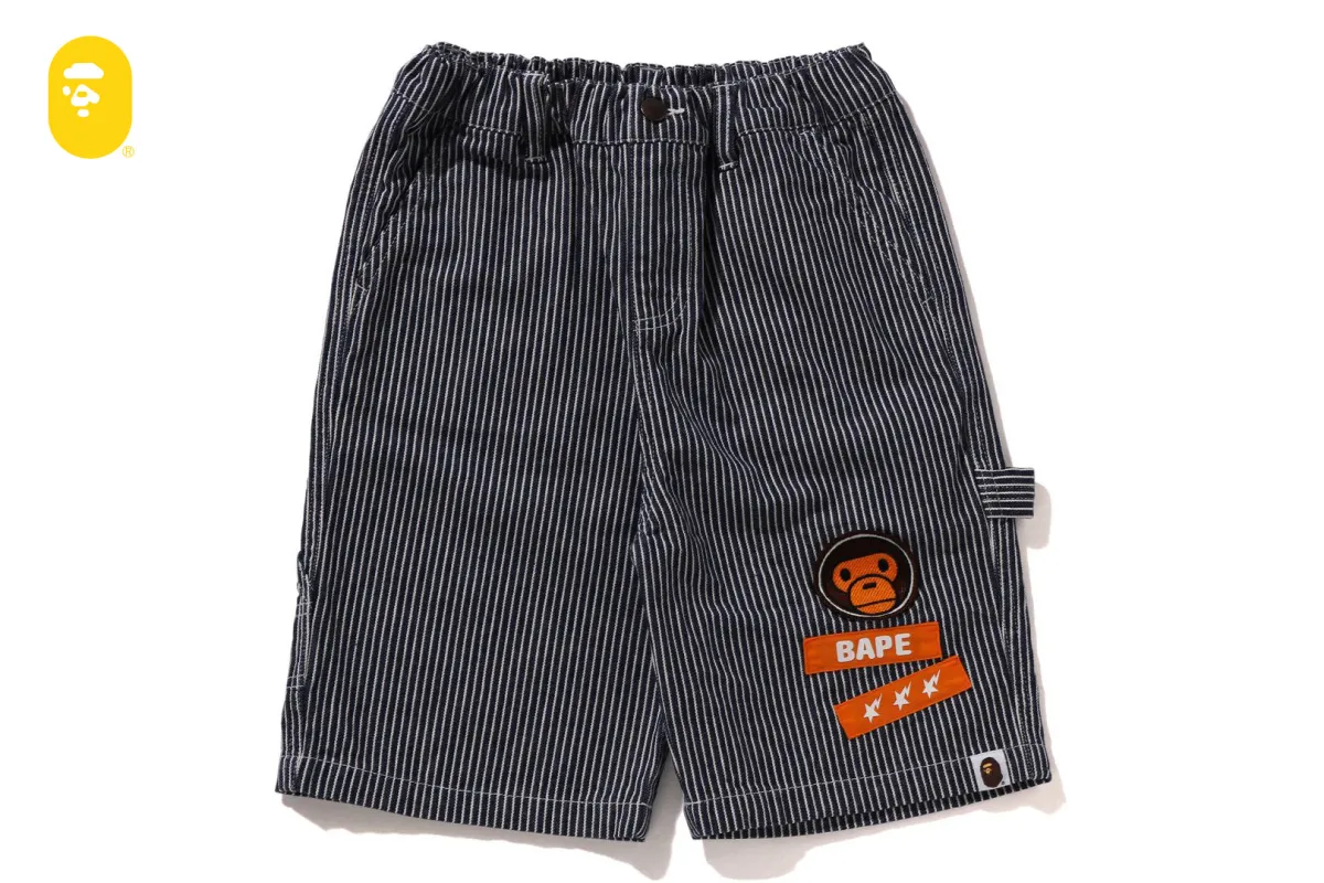 HICKORY MILO PATCH PAINTER SHORTS sold by Bape