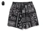 BAPE BLACK BORO PAISLEY CAMP SHORTS sold by Bape