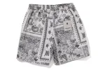 BAPE BLACK BORO PAISLEY CAMP SHORTS sold by Bape