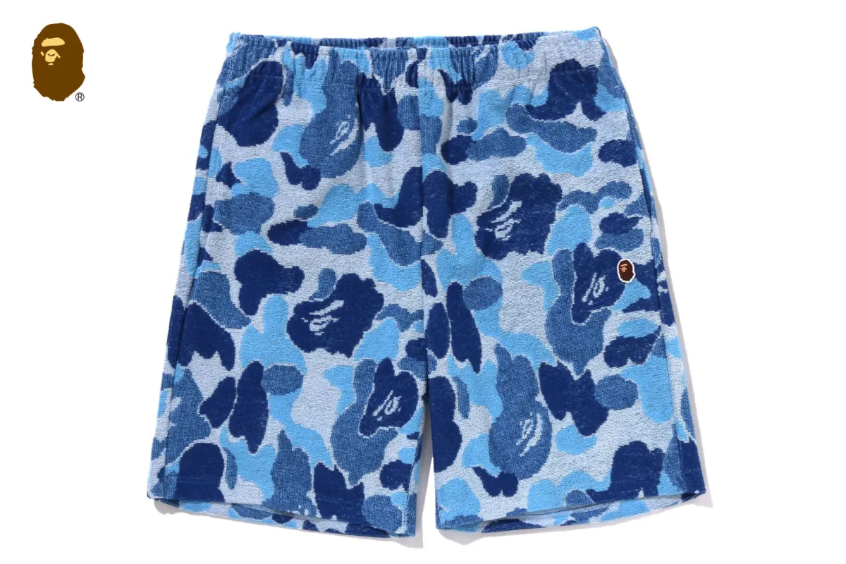 ABC CAMO PILE ONE POINT SWEAT SHORTS sold by Bape