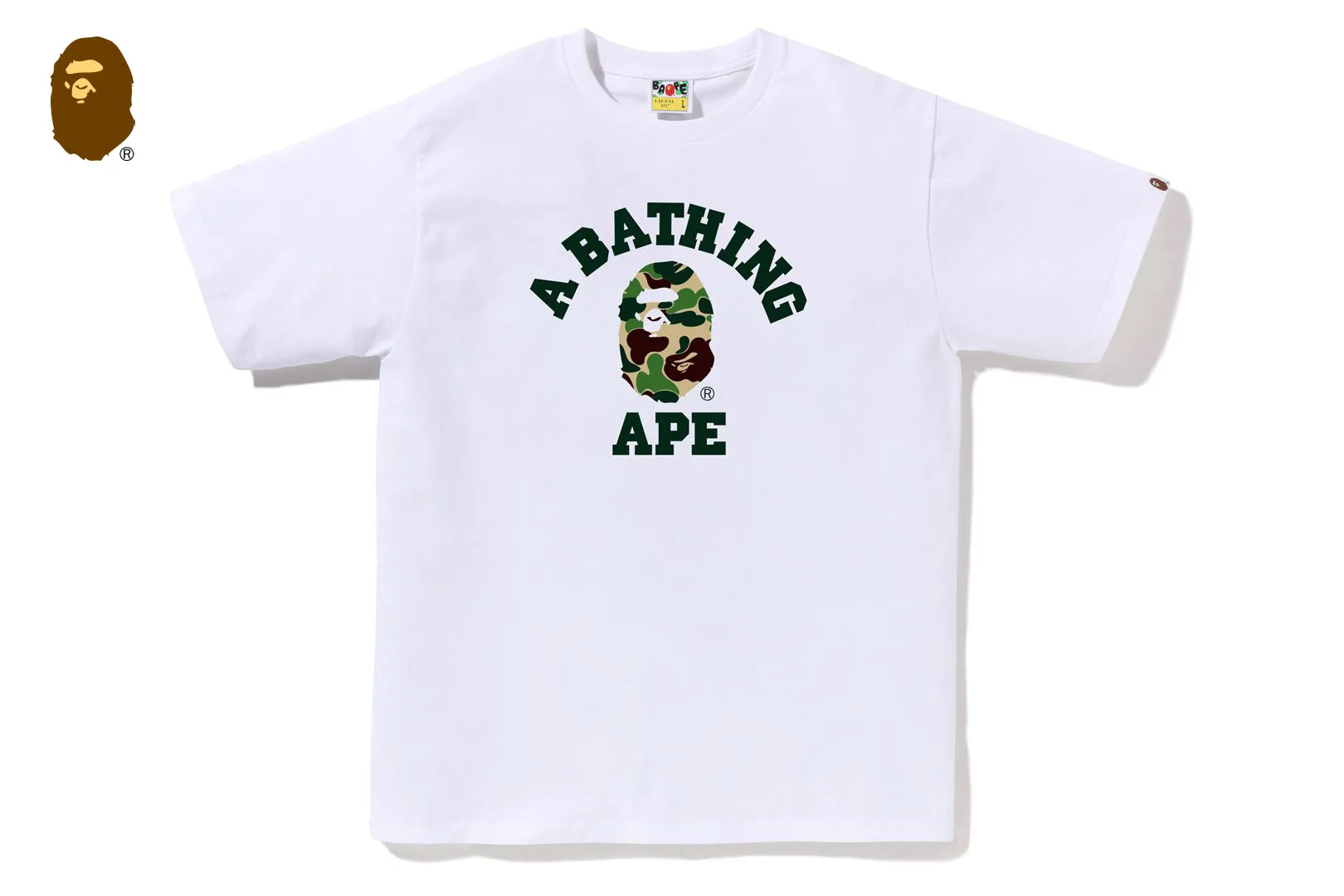 ABC CAMO COLLEGE TEE sold by Bape
