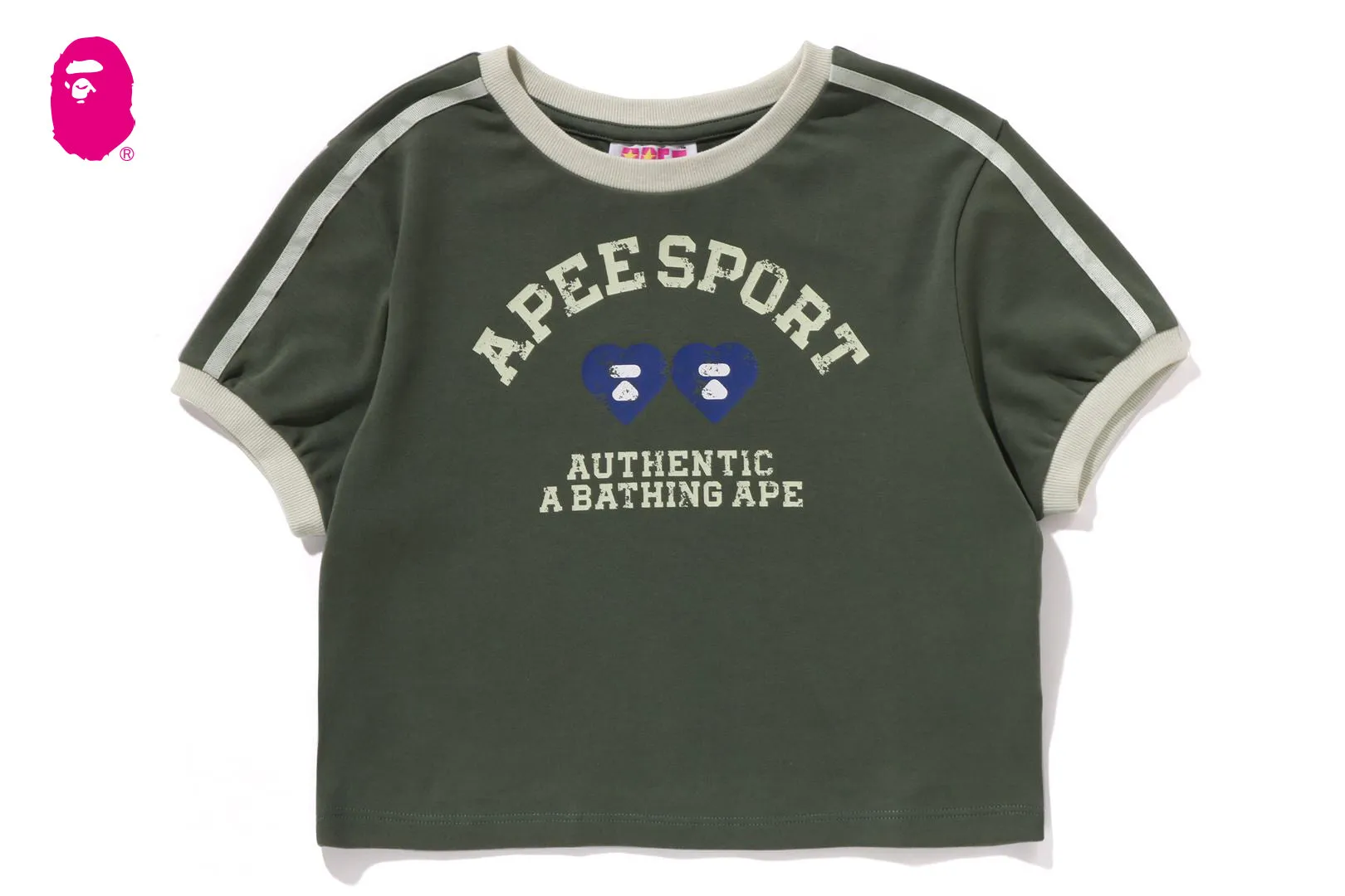 LOGO PRINTED CROP TEE sold by Bape product image thumbnail 3