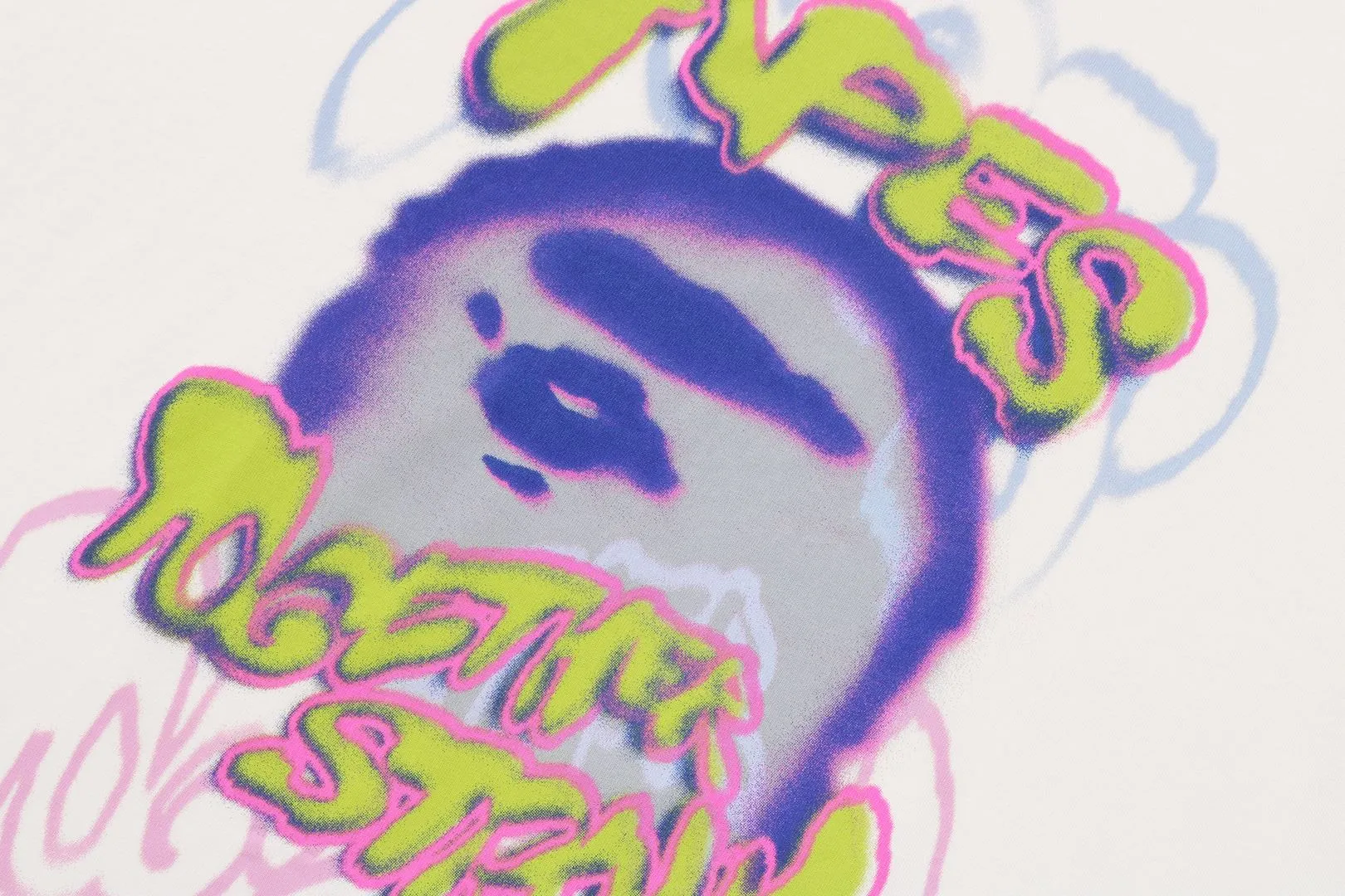 HEAVY WASHED LOGO RELAXED FIT TEE sold by Bape product image thumbnail 3