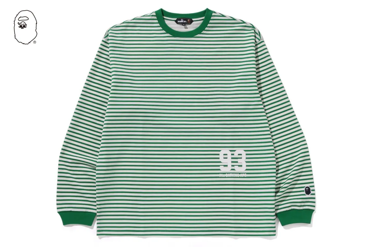STRIPE LS PRINT TEE sold by Bape