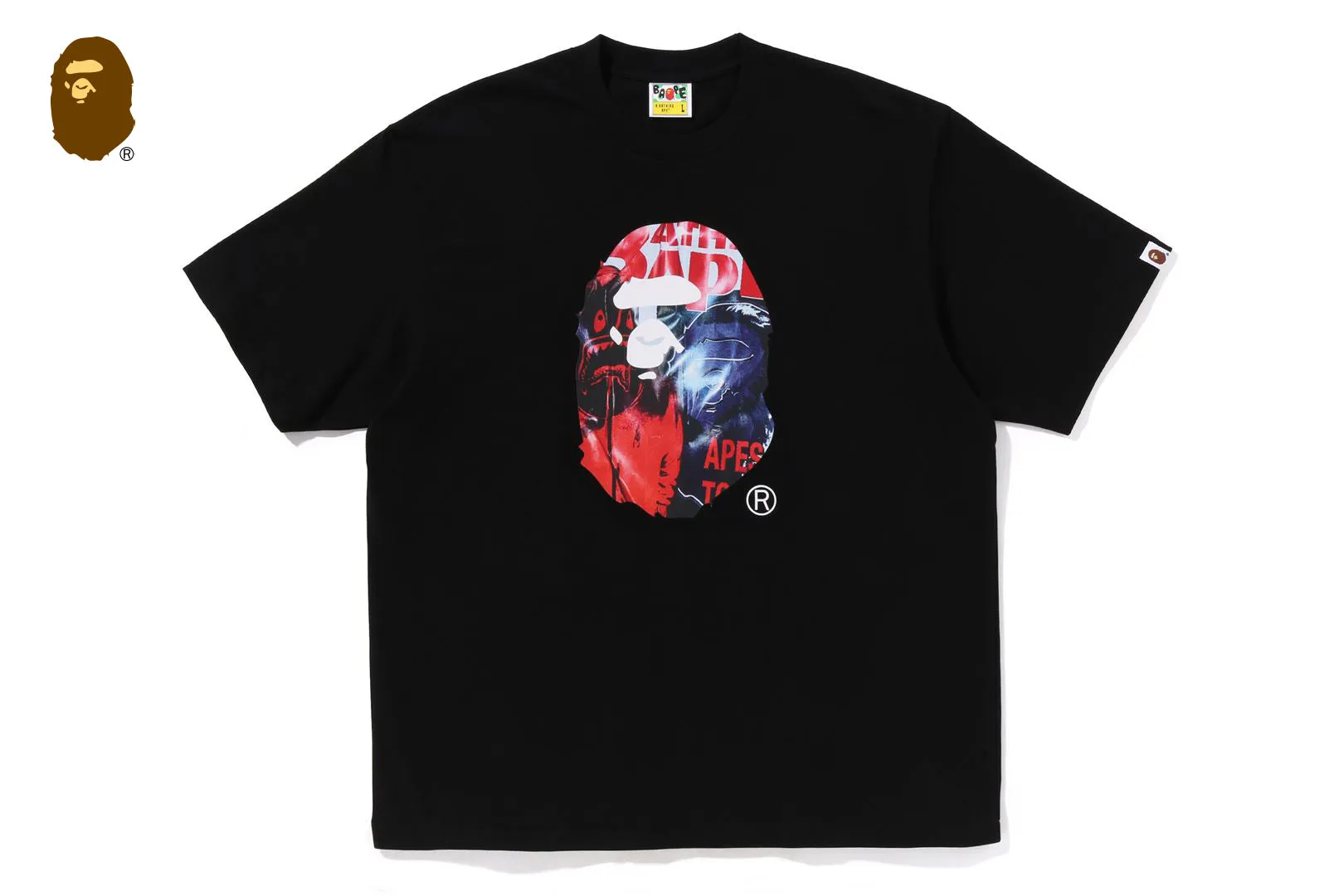 PHOTO PRINT APE HEAD RELAXED FIT TEE sold by Bape product image thumbnail 4