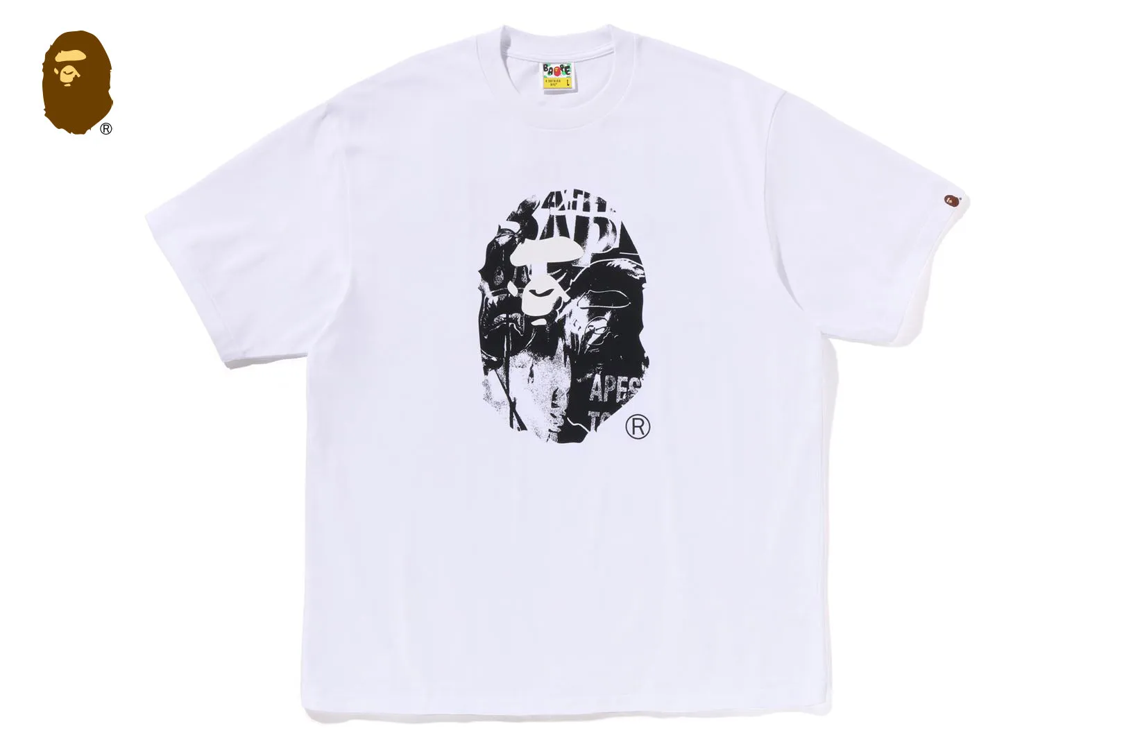 PHOTO PRINT APE HEAD RELAXED FIT TEE sold by Bape