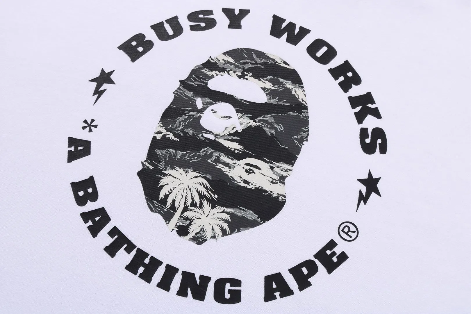 PALM TREE CAMO BUSY WORKS STA RELAXED FIT TEE sold by Bape product image thumbnail 2