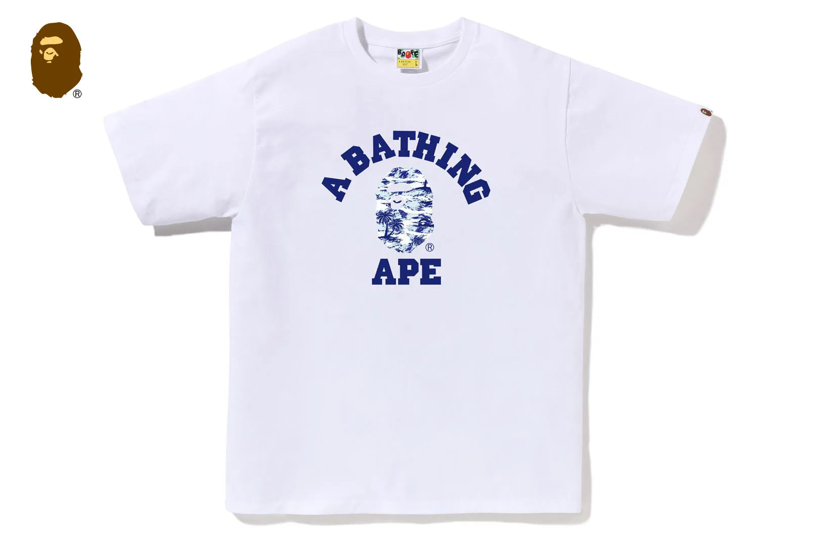 PALM TREE CAMO COLLEGE TEE sold by Bape product image thumbnail 3