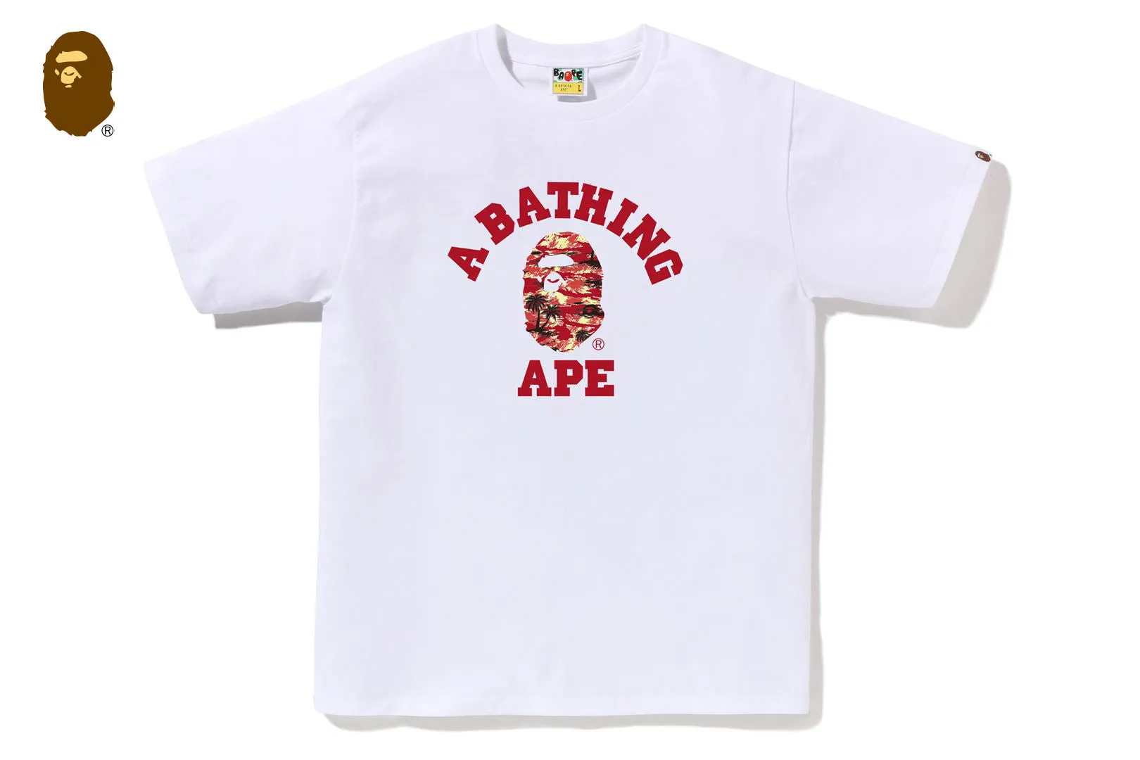 PALM TREE CAMO COLLEGE TEE sold by Bape product image thumbnail 5