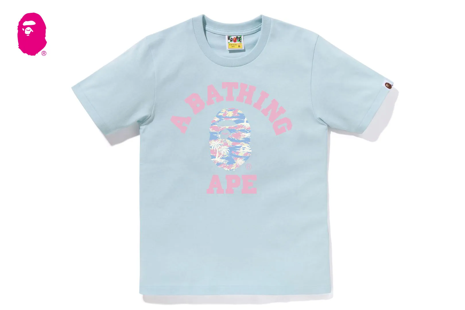 PALM TREE CAMO COLLEGE TEE sold by Bape product image thumbnail 5