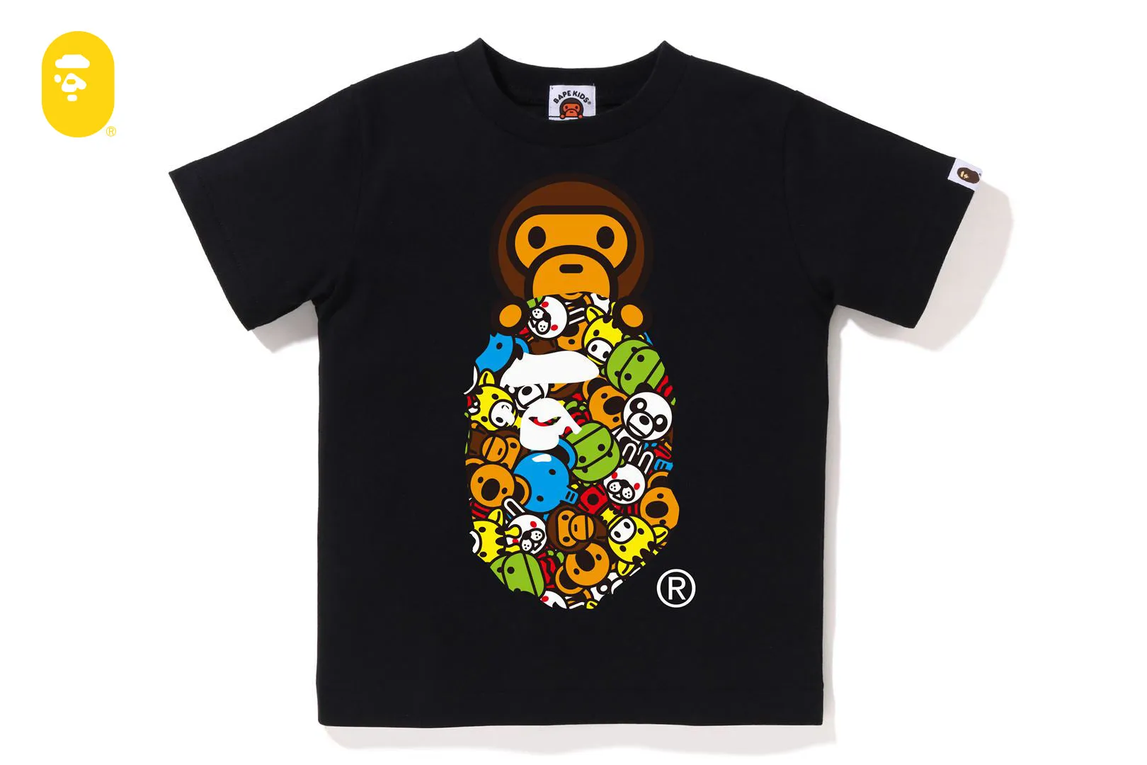 MILO ALL FRIENDS MILO ON APE HEAD TEE sold by Bape product image thumbnail 3