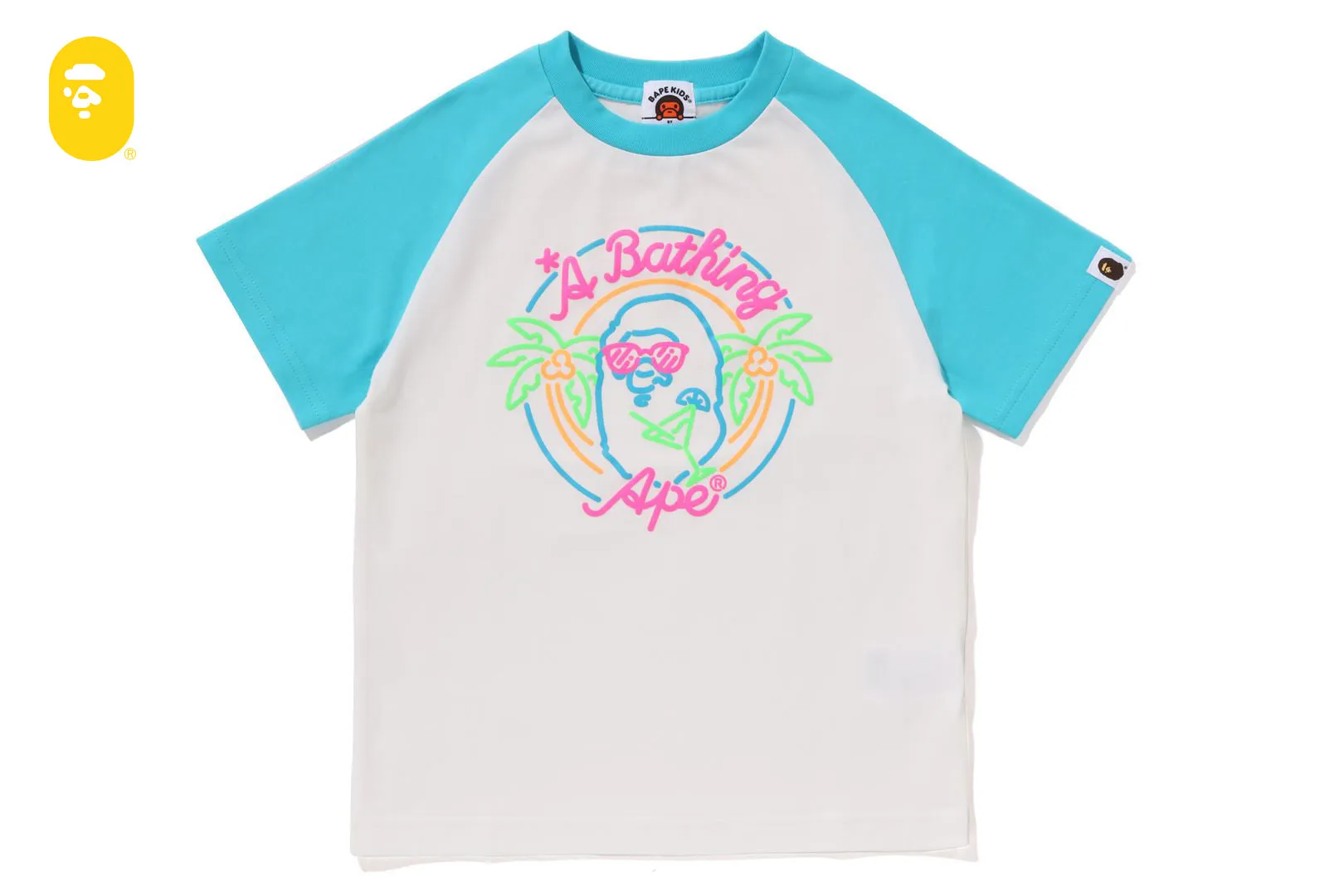 NEON APE HEAD TEE sold by Bape product image thumbnail 3