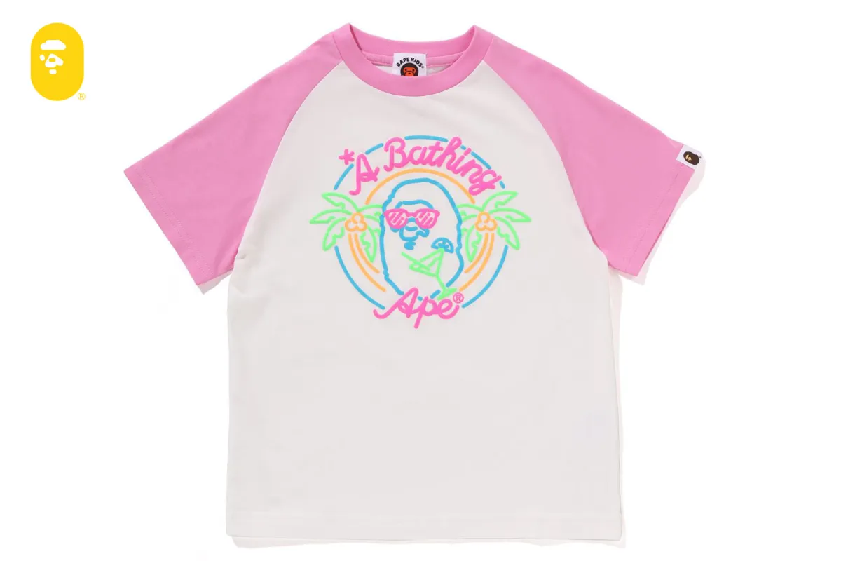 NEON APE HEAD TEE sold by Bape