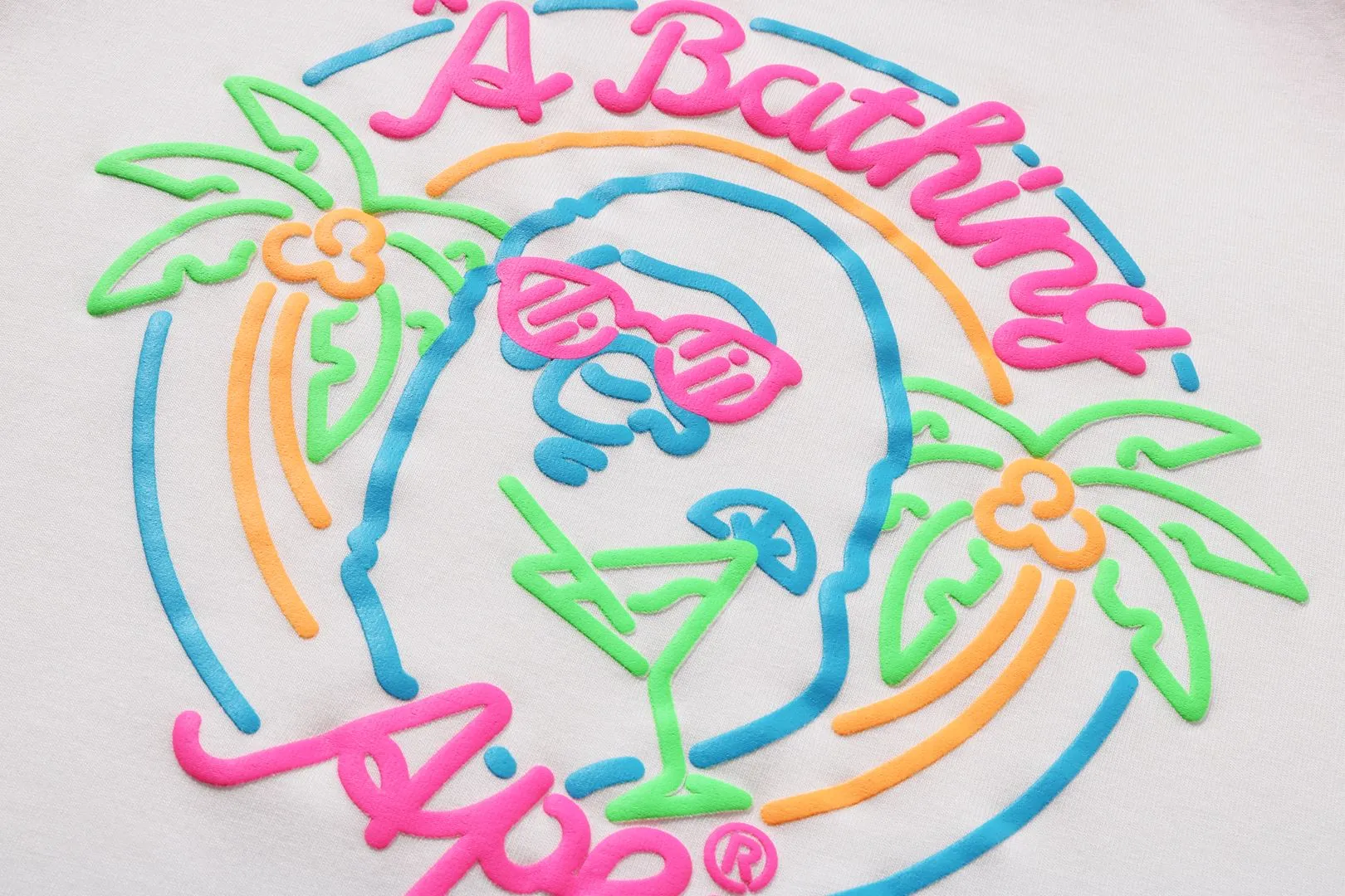 NEON APE HEAD TEE sold by Bape product image thumbnail 5