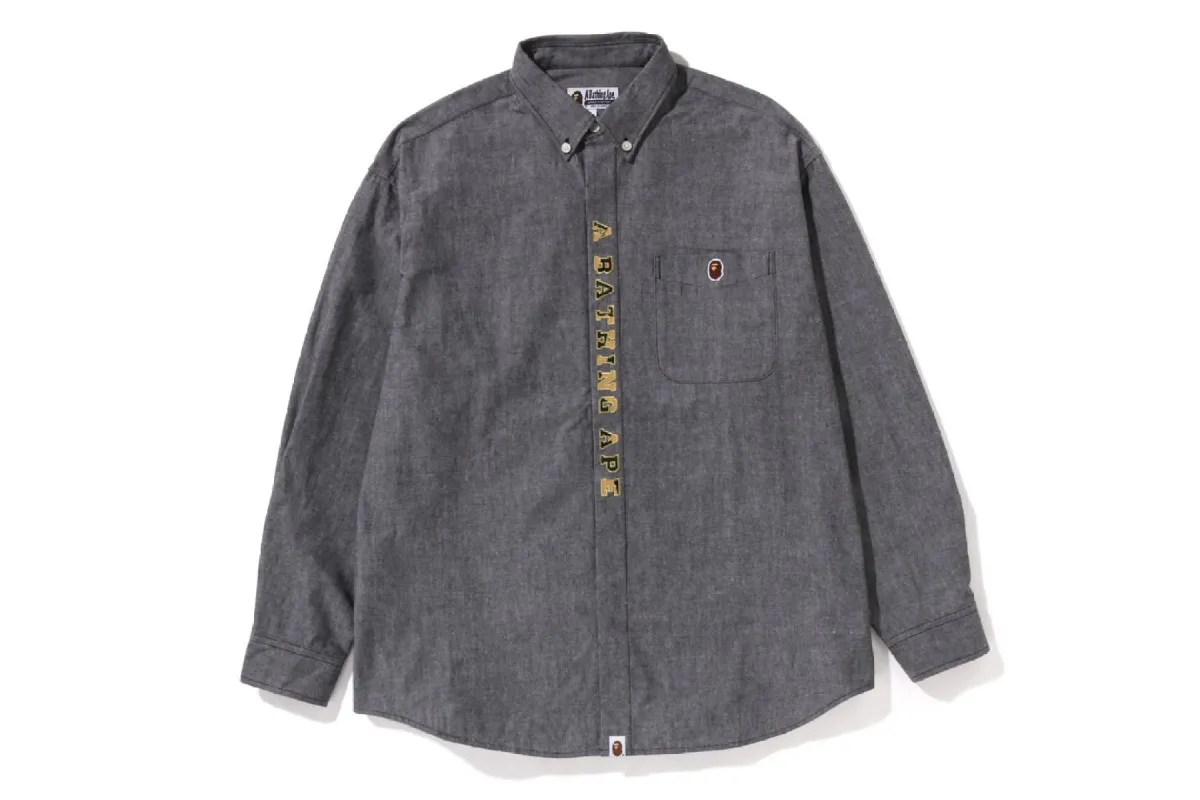 A BATHING APE APPLIQUE BD LOOSE FIT SHIRT sold by Bape
